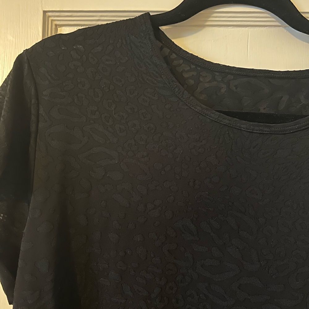 RtA Black Leopard T-Shirt Size XS - Picture 5 of 8